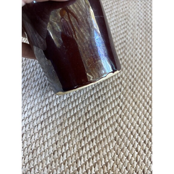 Americana Primitive Pottery  Small Crock With Lid - Picture 4 of 11